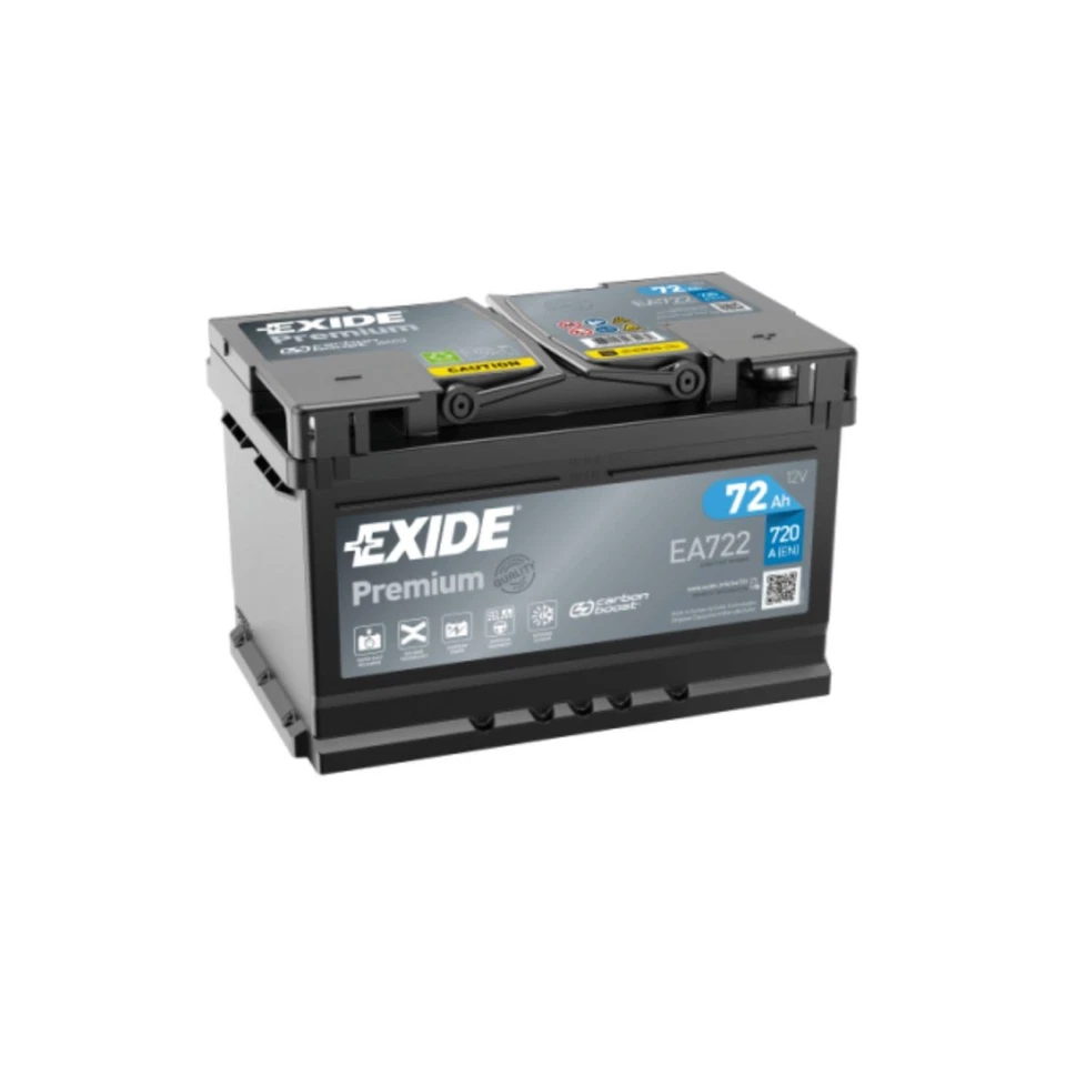 BATTERIE EXIDE PREMIUM EA722 12V 72AH 720A - Photo 1/1