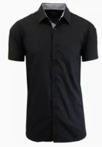Galaxy By Harvic Men's Short Sleeve Slim Fit Casual Dress Shirt (5XL) - Bild 1 von 9