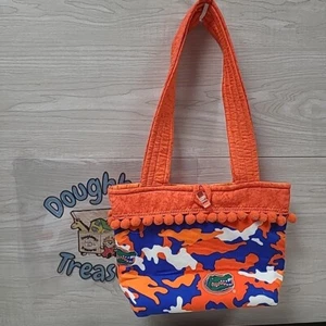 University of Florida Gators Double Strap Purse Handbag 8x7x3.5 NEW NWOT Camo - Picture 1 of 8