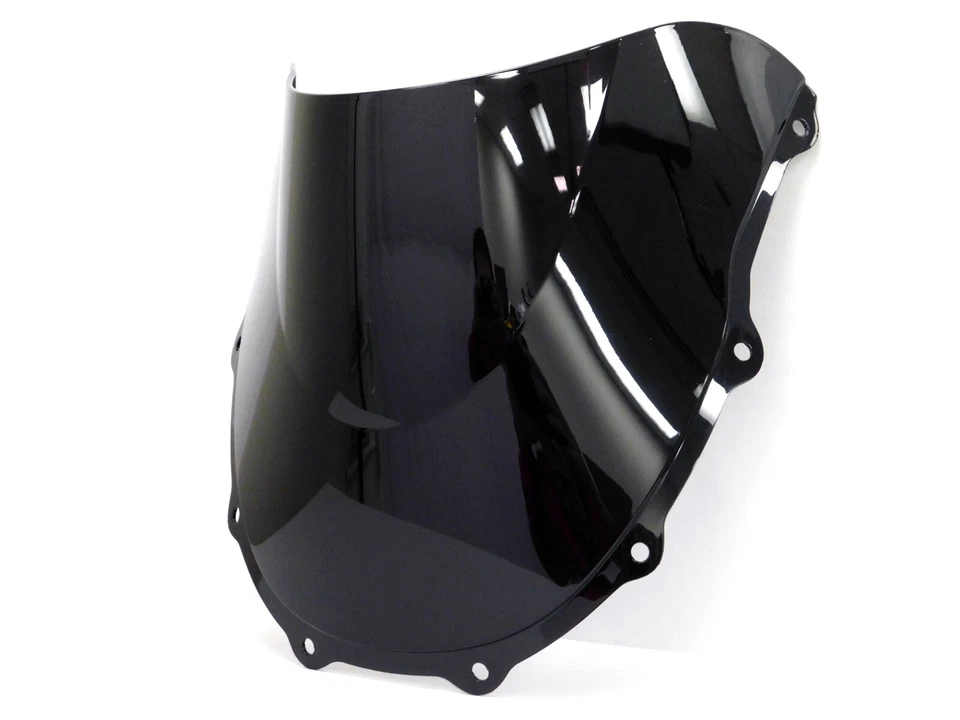 ABS Black Double Bubble Windscreen Windshield for 1996-2003 Kawasaki Ninja ZX7R - Image 1 of 4