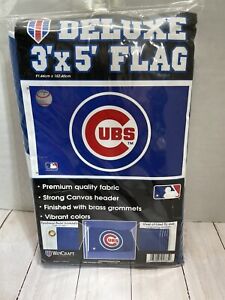 Chicago Cubs Deluxe Flag 3' x 5' Logo