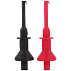 2Pcs Multimeter Test Hook Electrical Grabber Probe - 4mm Plug-in Testing Tools