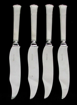 CUCHILLOS DE PESCADO TIFFANY & CO WINDHAM 4 ASAS DE PLATA ESTERLINA 7 7/8" Foto 1 de 4