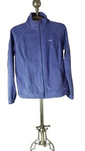 Women’s XL Columbia Fleece Jacket Purple Full Zip Pockets 