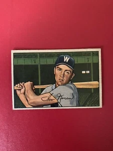 1952 Bowman 63 Irv Noren Senators - Ex - No Creases - Nice! - Picture 1 of 2