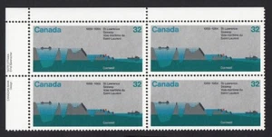 ST.LAWRENCE SEAWAY LOCKS = Canada 1984 #1015 MNH UL PLATE BLOCK OF 4 - Picture 1 of 1