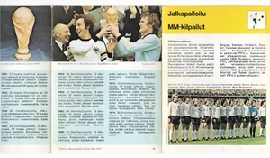 1977 Finnish Sportscaster Soccer Infosheet Pele & Franz Beckenbauer RARE - Bild 1 von 2