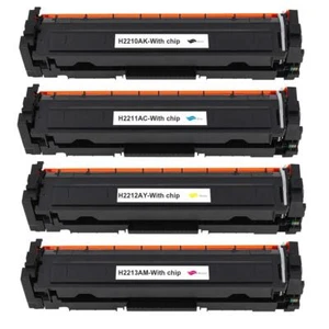 4 Toner Cartridges (Set) for HP Colour LaserJet Pro MFP M282nw, M283fdn, M283fdw - Picture 1 of 1