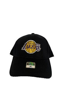 Vintage Adidas Los Angeles Lakers Fitted Black Hat One Size