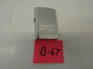 B-67 NEW UNSTRUCK OLD ZIPPO LIGHTER BUDWEISER BEER COLLECTABLE - Picture 1 of 2