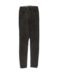JACK WILLS Womens High Rise Skinny Jeans W25 L28 Black Cotton AK37 - Picture 1 of 3