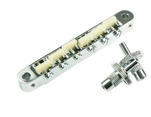 TonePros Chrome formula Nashville locking Tune o matic bridge fit Gibson NVR2G/C - Picture 1 of 1