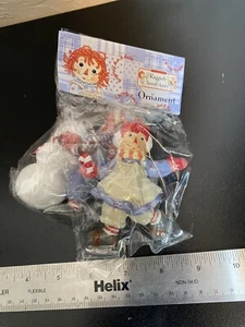 Vintage Raggedy Ann & Andy Ornament Simon & Schuster Kurt Adler In Package - Picture 1 of 3