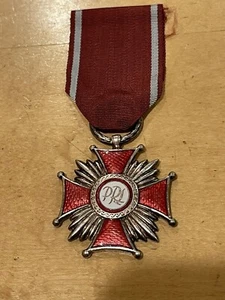 POLAND.CROSS OF MERIT.2nd CLASS,TYPE IV;SIZE APR.45 x 45mm. - Picture 1 of 4