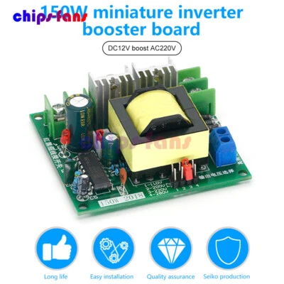 High Power 150W DC12V to 110V 220V Home Battery Inverter Converter Boost Module - Image 1 of 4