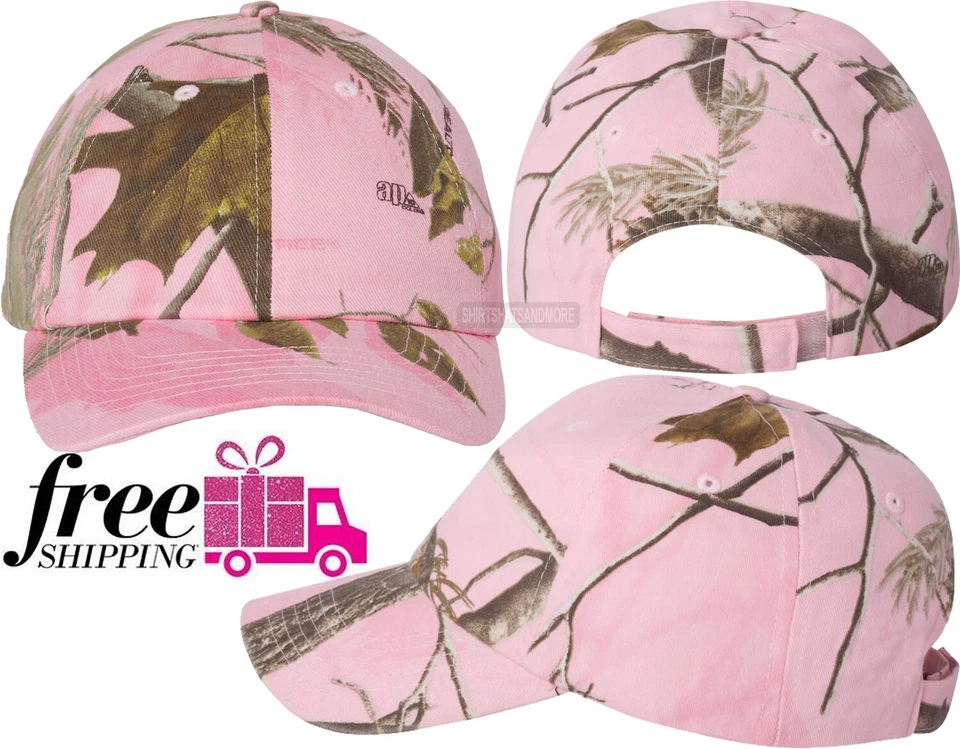 Gorra de béisbol rosa Realtree AP camuflada para mujer sin estructura visera precurvada ¡NUEVA! Foto 1 de 1