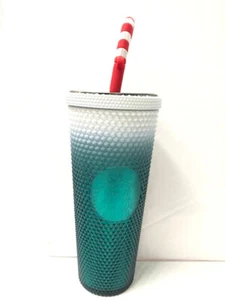 Walt Disney World Starbucks Mickey Holiday Christmas Candy Cane Tumbler Cup NEW - Bild 1 von 3