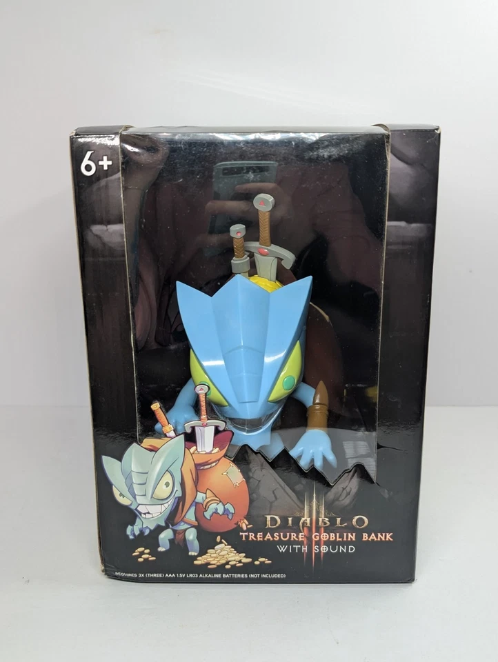 Diablo III D3 Treasure Goblin Coin Bank w/ Sounds Loot Crate Blizzard Think Geek - Image 1 of 4