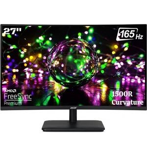 Acer Nitro ED270R 27" VA LED Curved FHD 180Hz 1ms AMD FreeSync Premium - Black - Picture 1 of 8