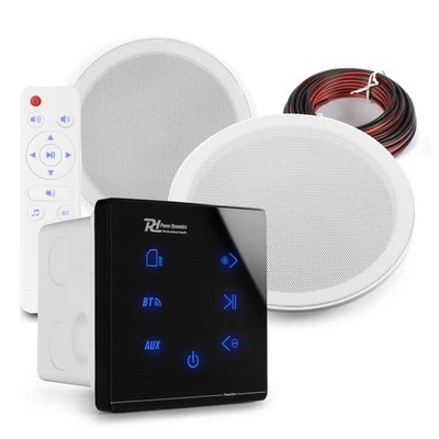 Kitchen and Bathroom Bluetooth Ceiling Speakers - MSLP65 & A50B Wall Amplifier - Image 1 of 4