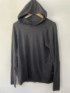 Felpa con cappuccio Lululemon Metal Vent Tech manica lunga 2.0 Performance grigio scuro uomo M - Foto 1 di 9
