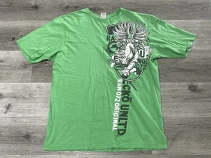 Ecko Unltd Shirt Green Graphic Rhino Crest Urban Streetwear Men’s Size XL - Picture 1 of 6