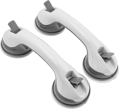 2 Pezzi 30 Cm Maniglia Doccia Maniglia Doccia Ventosa per Bagno Vasca Doccia Man - Immagine 1 di 4