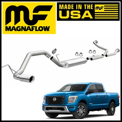 Sistema de exaustão MagnaFlow 3" Street Cat-Back compatível com 2007-2024 Nissan Titan 5.6L - Imagem 1 de 4