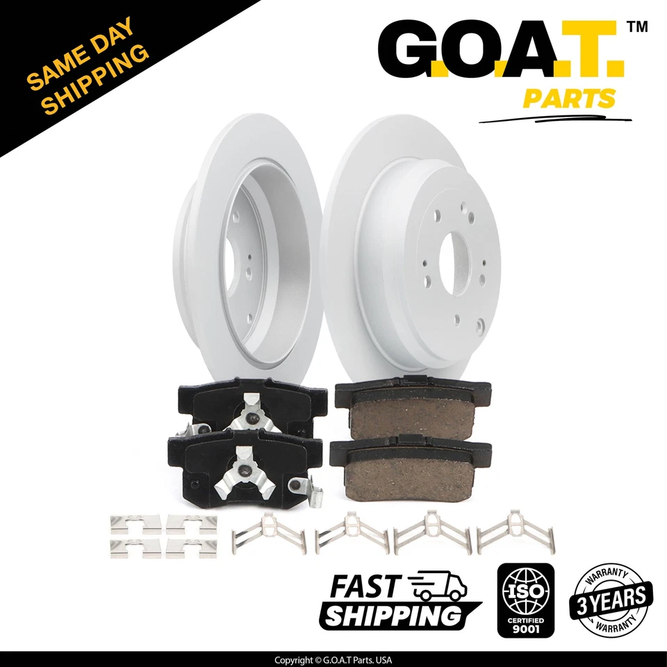 Juego de pastillas de freno y rotor de freno trasero para Honda CR-V 2014-2016 2013-2018 Acura RDX Foto 1 de 1