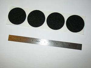 8 DISCHI IN FELTRO 1 1/2 POLLICI (38 mm) DIA 1/16" (1,5 mm) PIEDI CERCHIO A PUNTI NERI ALTI - Foto 1 di 2