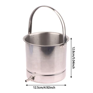 1.6L Stainless Steel Enema Kit Douche Cans With Silicon Tube Douche Fitting _t - Picture 1 of 11