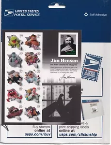 Scott #3944 Muppets (Jim Henson) Sheet of 10 Stamps - Sealed Blue - Picture 1 of 2