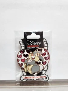 DSSH DSF Disney Pin Valentines Day Hearts Bambi Thumper Stained Glass LE 400 - Picture 1 of 2