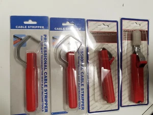 Set of 4 Electricians Cable Knife Wire Stripper Dismantling Tools - Picture 1 of 1