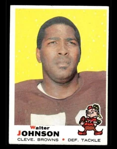 1969 Topps #165 Walter Johnson Cleveland Browns Rookie - Picture 1 of 2