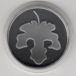 2017 Biblical Art Adam and Eve Proof Coin 1oz Silver 2NIS, Box & COA, 329 minted - Picture 1 of 7
