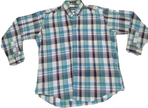 Members Only Checkered Shirt Size Large - Picture 1 of 2