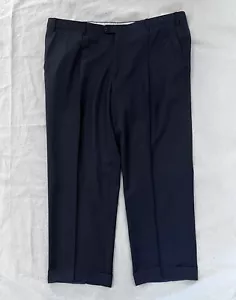 Pantalón de vestir de lana BRIONI Super 150’s EUR 58 azul oscuro 43/29 hecho en Italia - Imagen 1 de 7