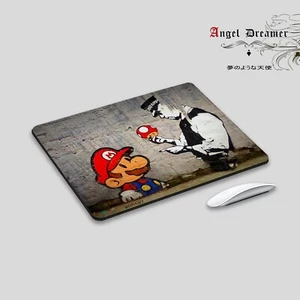 Tapis de souris Mario Police Champignon Jeu vidéo Graffiti de Banksy Street Art - Photo 1/4