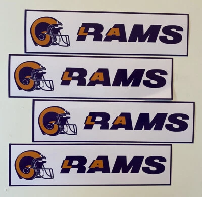 RAMS FOOTBALL STICKER 80’s LA RAMS FOOTBALL NFL STICKERS Vintage NFL Set 4