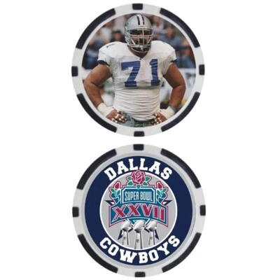 MARK TUINEI - COWBOYS SUPER BOWL XXVII - POKER CHIP - Image 1 of 2
