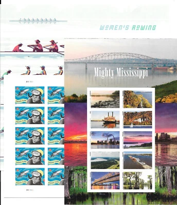  2022--3rd Three IMPERFORATE (NO DIE-CUT) Issues Panes of 20, MNH--5693a- 5698k - Image 1 of 4