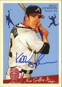 2008 Upper Deck Goudey Autographs Atlanta Braves Baseball Card #KJ Kelly Johnson