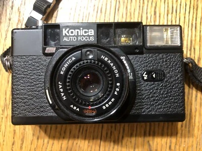 Cámara fotográfica Konica Auto Focus C35 AF2 de colección - Estuche de cuero negro - De colección - Fotografía Foto 1 de 4