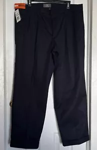 Dockers Classic Fit D3 Iron Free Pleated Pants Flex Comfort Navy Blue Mens 38x30 - Picture 1 of 6
