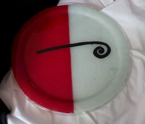 Julie O' New Zealand Handcrafted Glass Plate/Platter - Picture 1 of 7