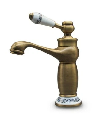 Wasserhahn Bad Retro Armatur Messing Antik Look Kolonial Stil Edel Badezimmer - Bild 1 von 4