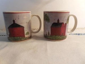 2 Sakura BARNS by Warren Kimble 1998 12 oz Mugs - Picture 1 of 4