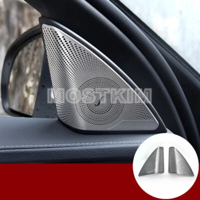 Inner Car Door Audio Speaker Cover Trim For Benz C Class W205 S205 2014-2021 - Image 1 of 4