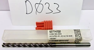 NEW Accupro HELICAL 3/16″ Dia 2-1/4″ LOC 4 FL Solid Carbide 4″ AlTiN 62774732 - Picture 1 of 1